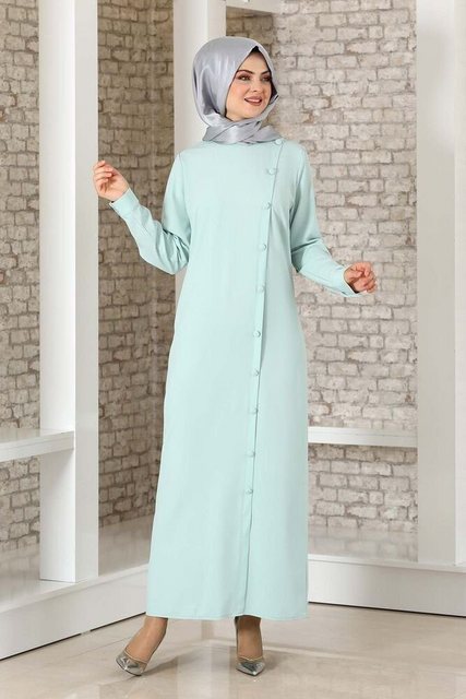 Modavitrini Hemdblusenkleid Abaya mit Knöpfen Hijab Kleid Modest Fashion Ab günstig online kaufen