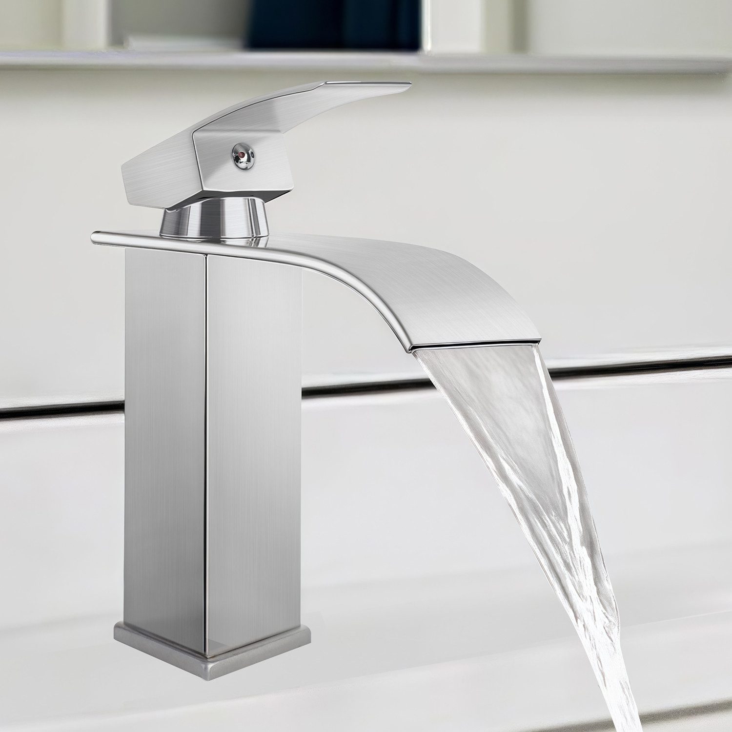 Eumaty Waschtischarmatur Wasserhahn Bad, Wasserfall Wenig günstig online kaufen
