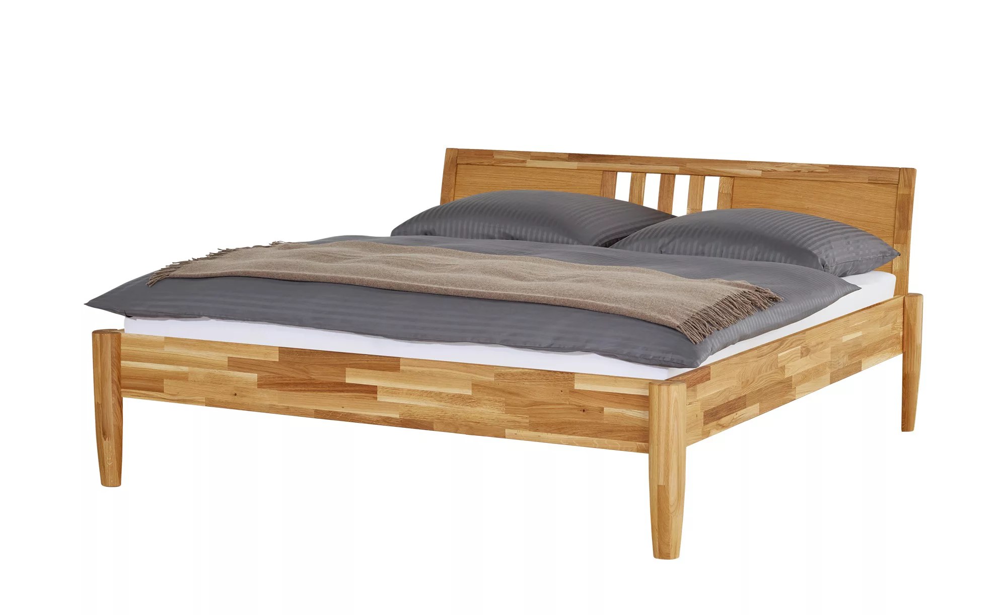 Massivholz-Bettgestell - holzfarben - 176 cm - 93 cm - Betten > Bettgestell günstig online kaufen