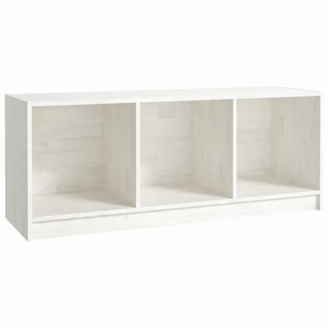 vidaXL TV-Schrank TV-Schrank Weiß 104x33x41 cm Massivholz Kiefer Lowboard günstig online kaufen