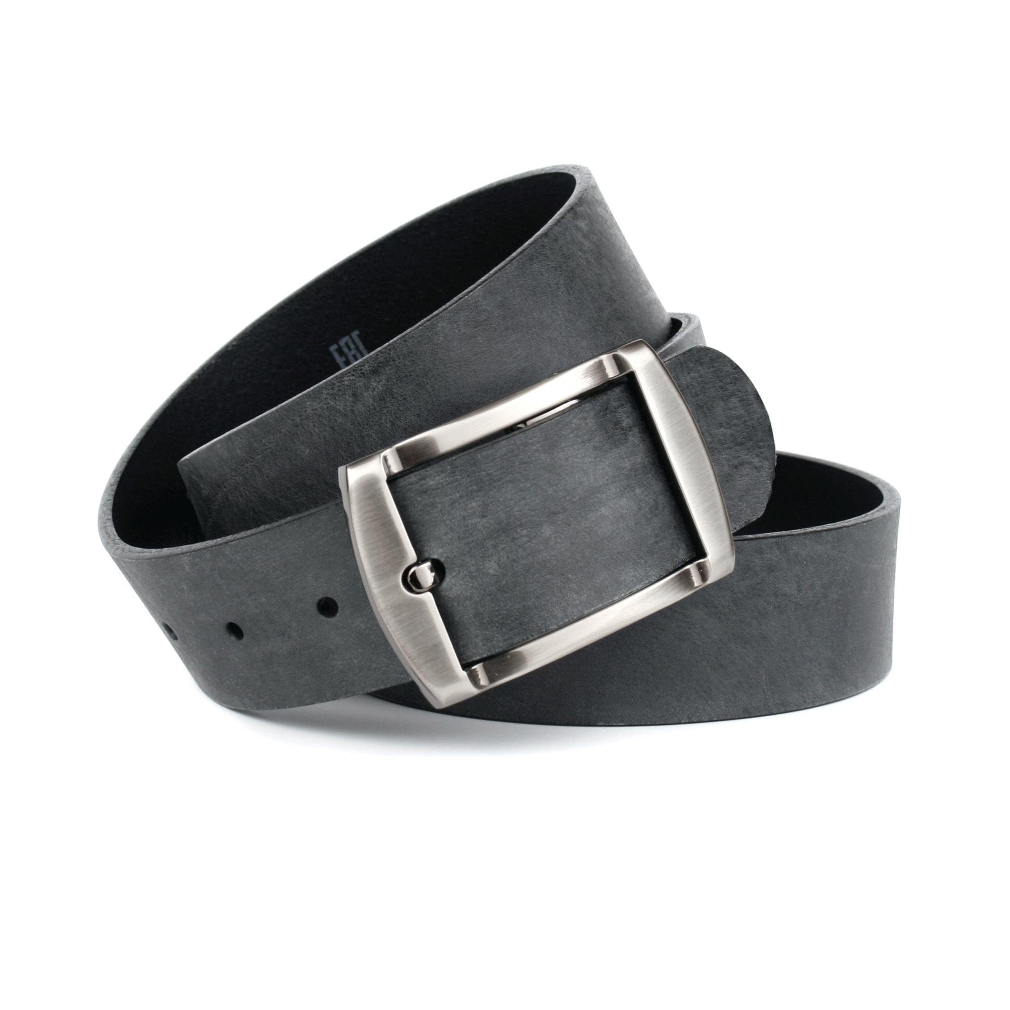 Anthoni Crown Ledergürtel, mit Dornschließe in schwarz, zeitloses Design günstig online kaufen