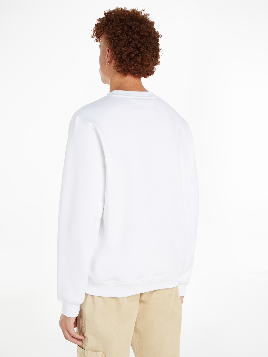 Calvin Klein Jeans Sweatshirt OUTLINE MONOLOGO CREW NECK mit Markenlabel günstig online kaufen