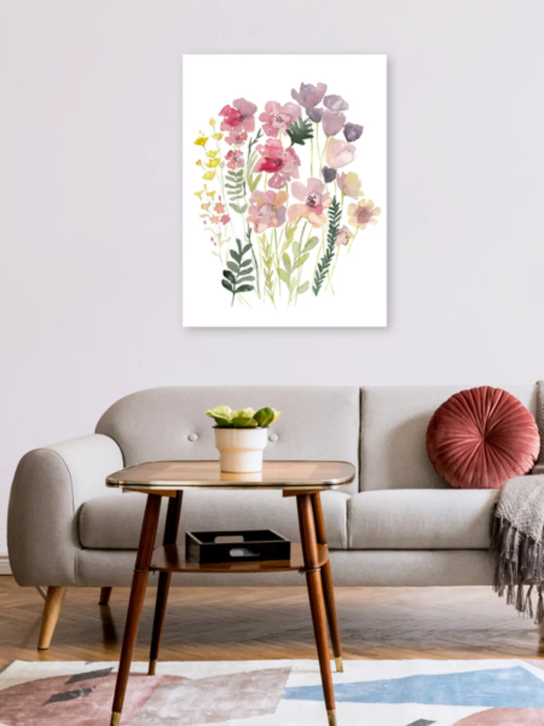 Poster / Leinwandbild - Wildblumen Bouquet günstig online kaufen