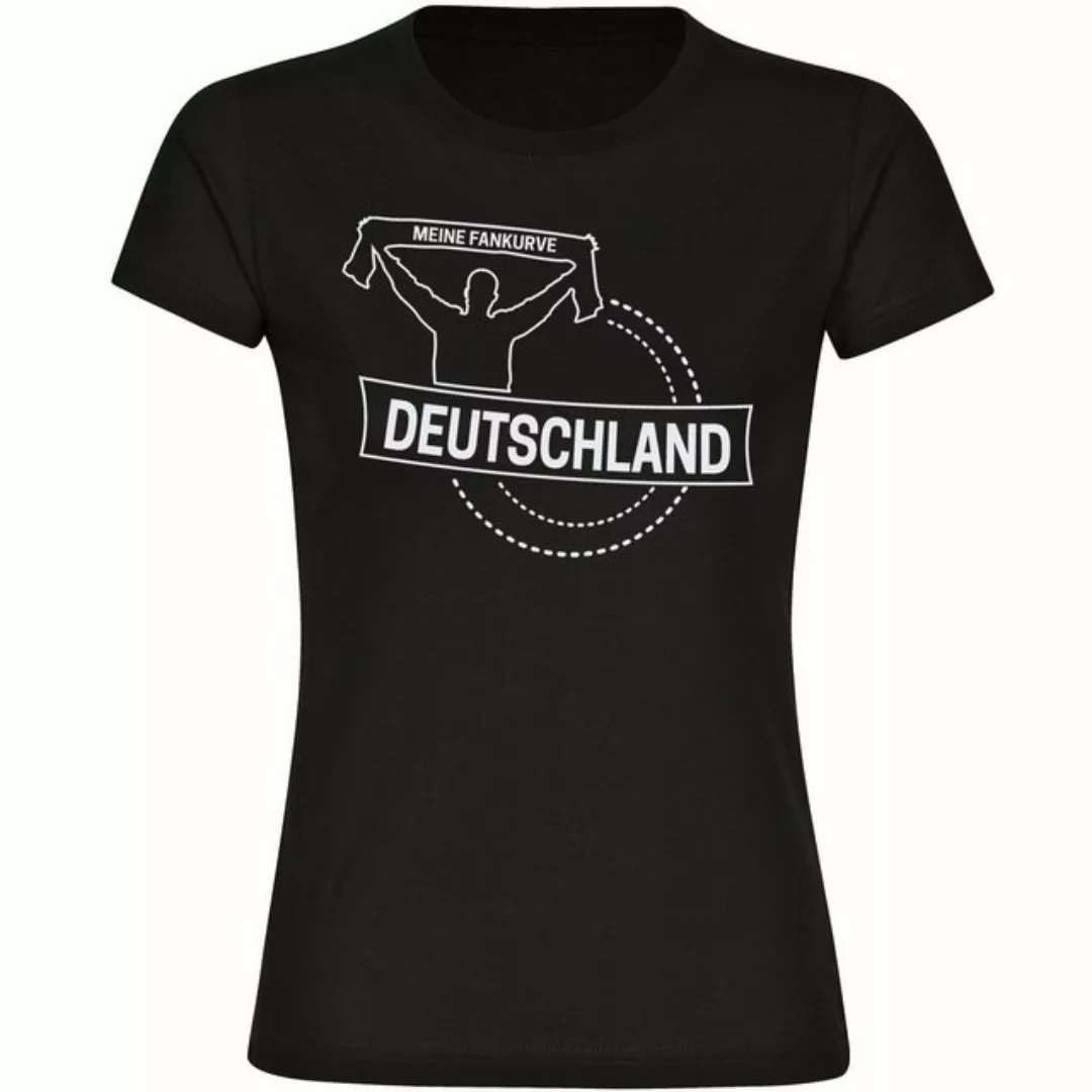 multifanshop T-Shirt Damen Deutschland - Meine Fankurve - Frauen günstig online kaufen