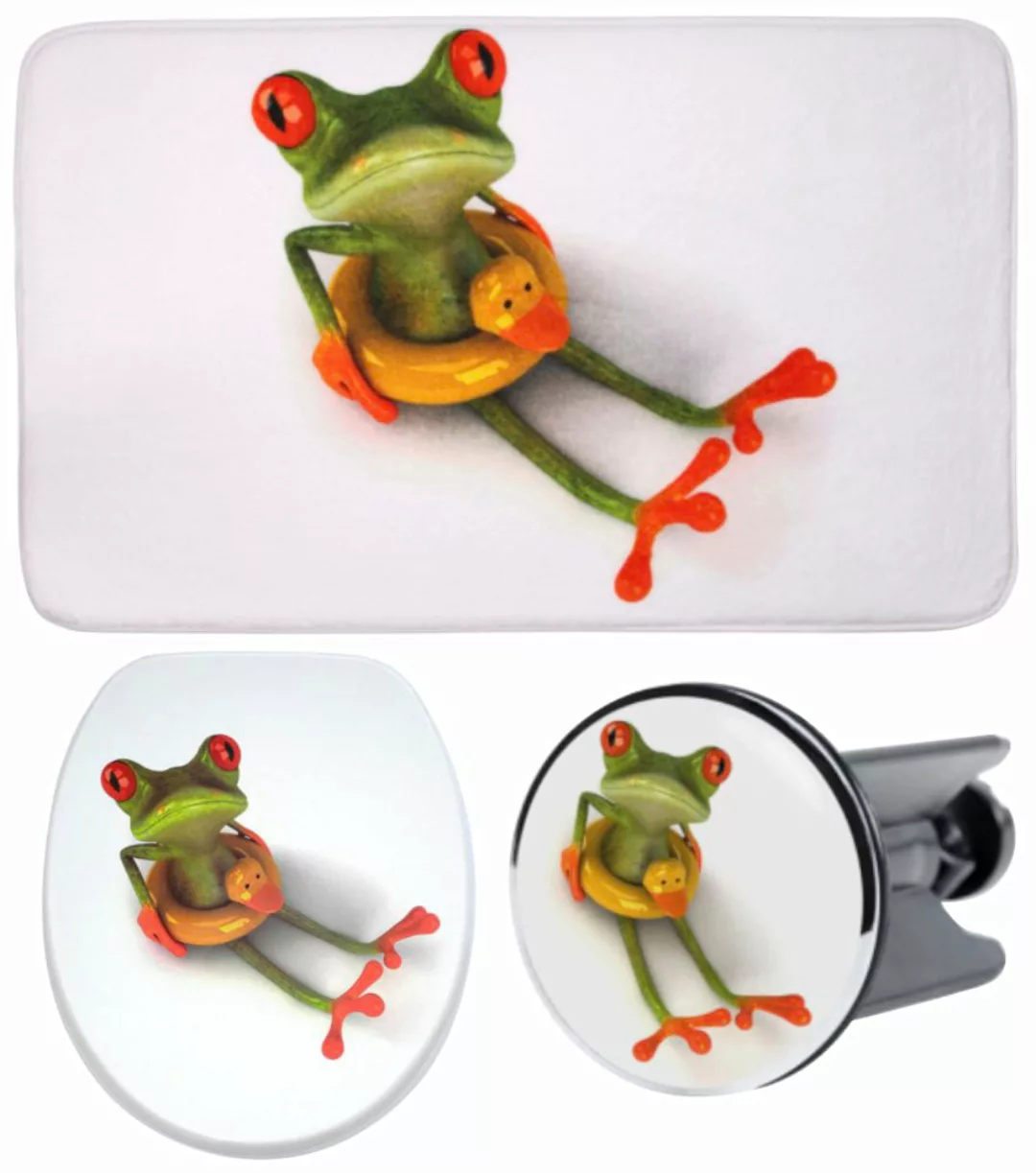 Sanilo Badaccessoire-Set "Froggy", (Komplett-Set, 3 tlg.), bestehend aus WC günstig online kaufen