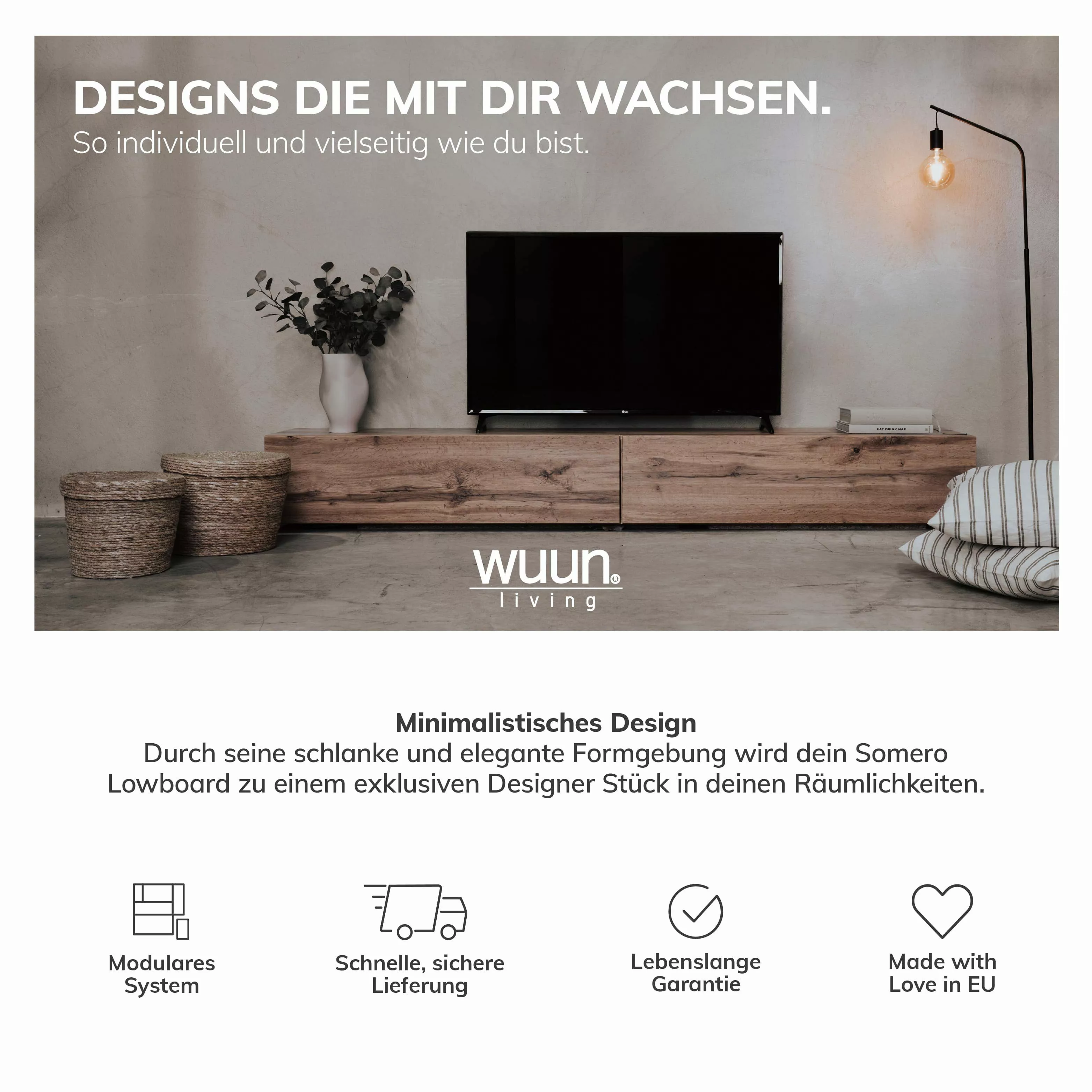 Wuun TV-Board Wuun® Somero Lowboard Tv-Board günstig online kaufen
