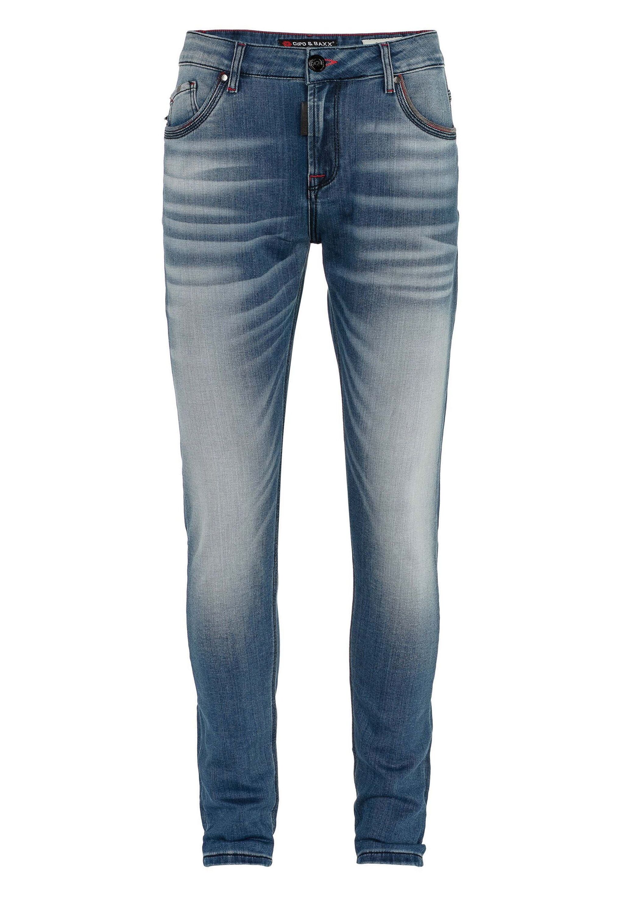 Cipo & Baxx Slim-fit-Jeans "Jeans", mit markanter Waschung, CD-469 günstig online kaufen