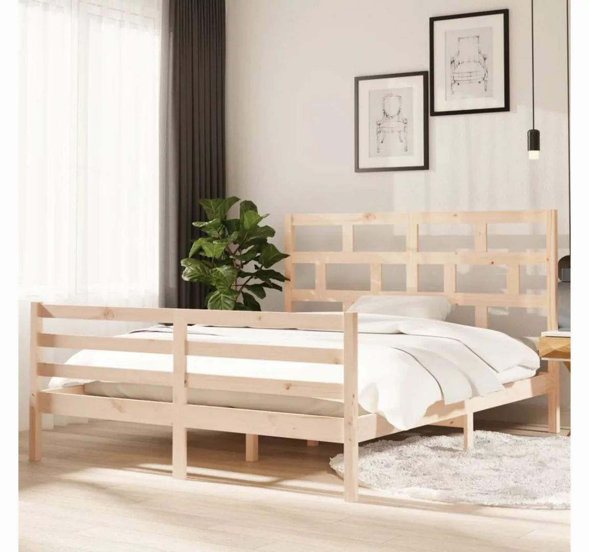 furnicato Bett Massivholzbett Kiefer 160x200 cm günstig online kaufen