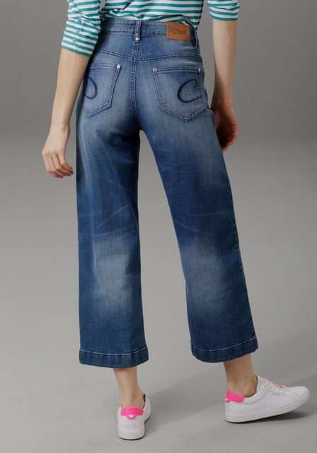 Aniston CASUAL 7/8-Jeans, in Used-Waschung günstig online kaufen