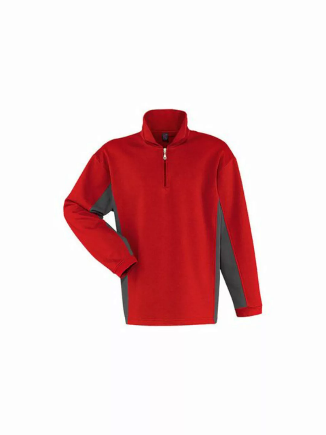 Kübler Sweater Kübler Shirt-Dress Sweatshirt rot/anthrazit günstig online kaufen