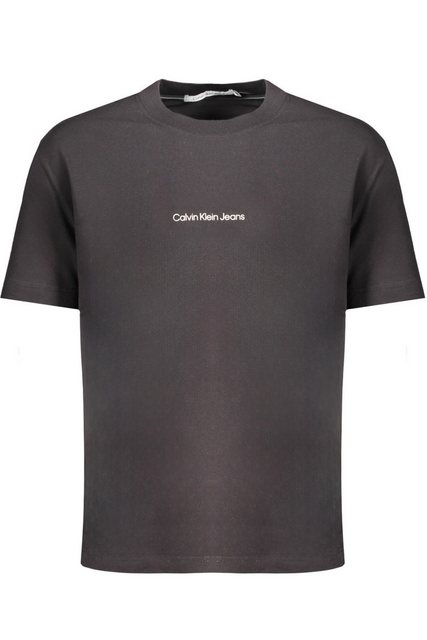 Calvin Klein Jeans T-Shirt Herren Kurzarm T-Shirt, Schwarz & Rundhals, Aus günstig online kaufen