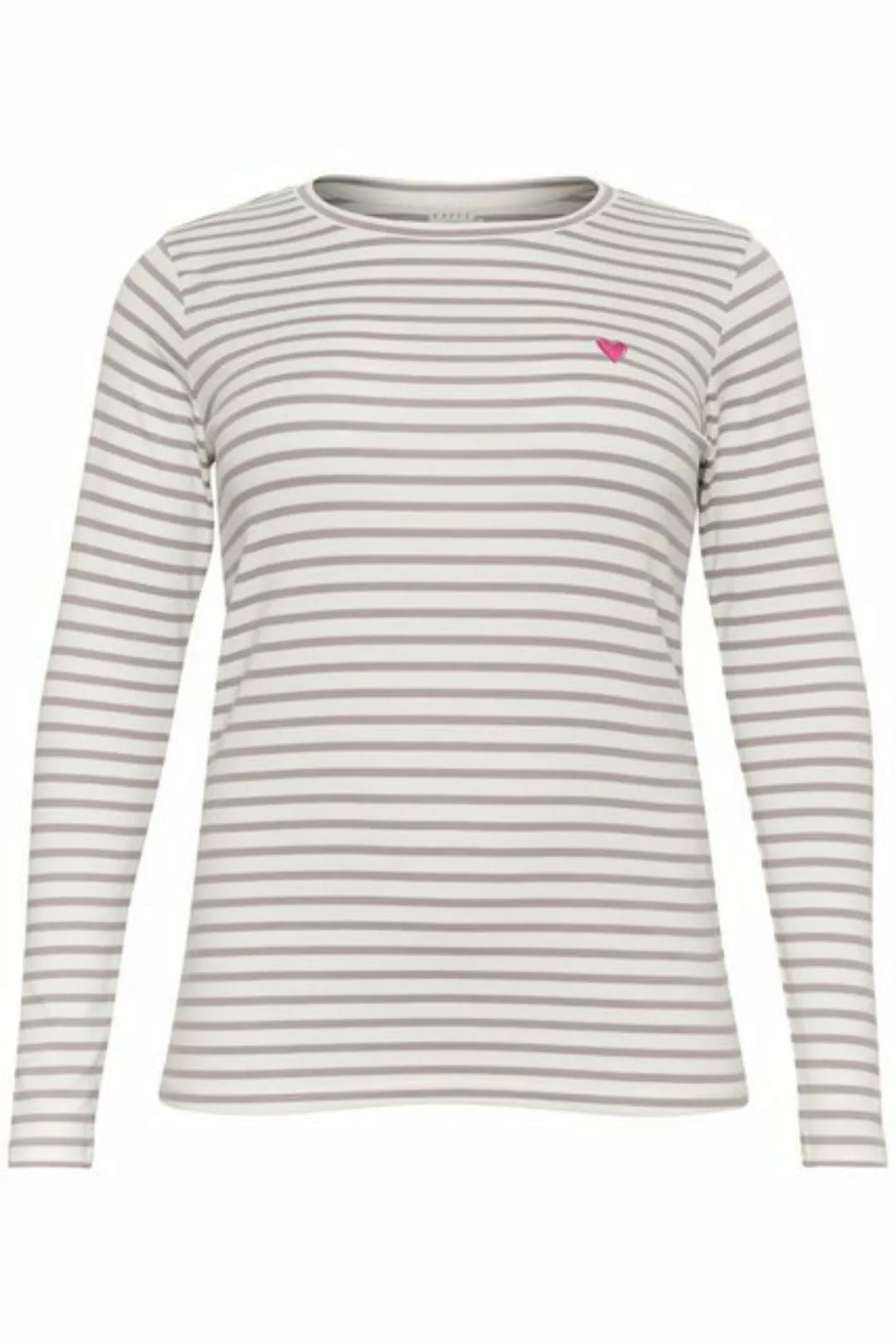 KAFFE Curve Langarmbluse Langarm-Shirt KClia Große Größen günstig online kaufen