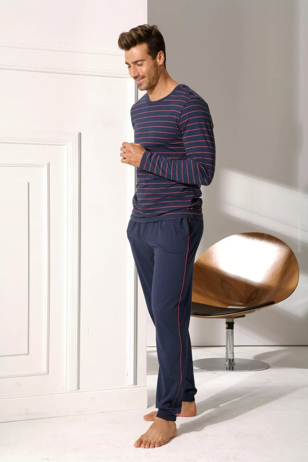 AUTHENTIC LE JOGGER Pyjama, (Packung, 4 tlg., 2 Stück), Schlafanzug in lang günstig online kaufen