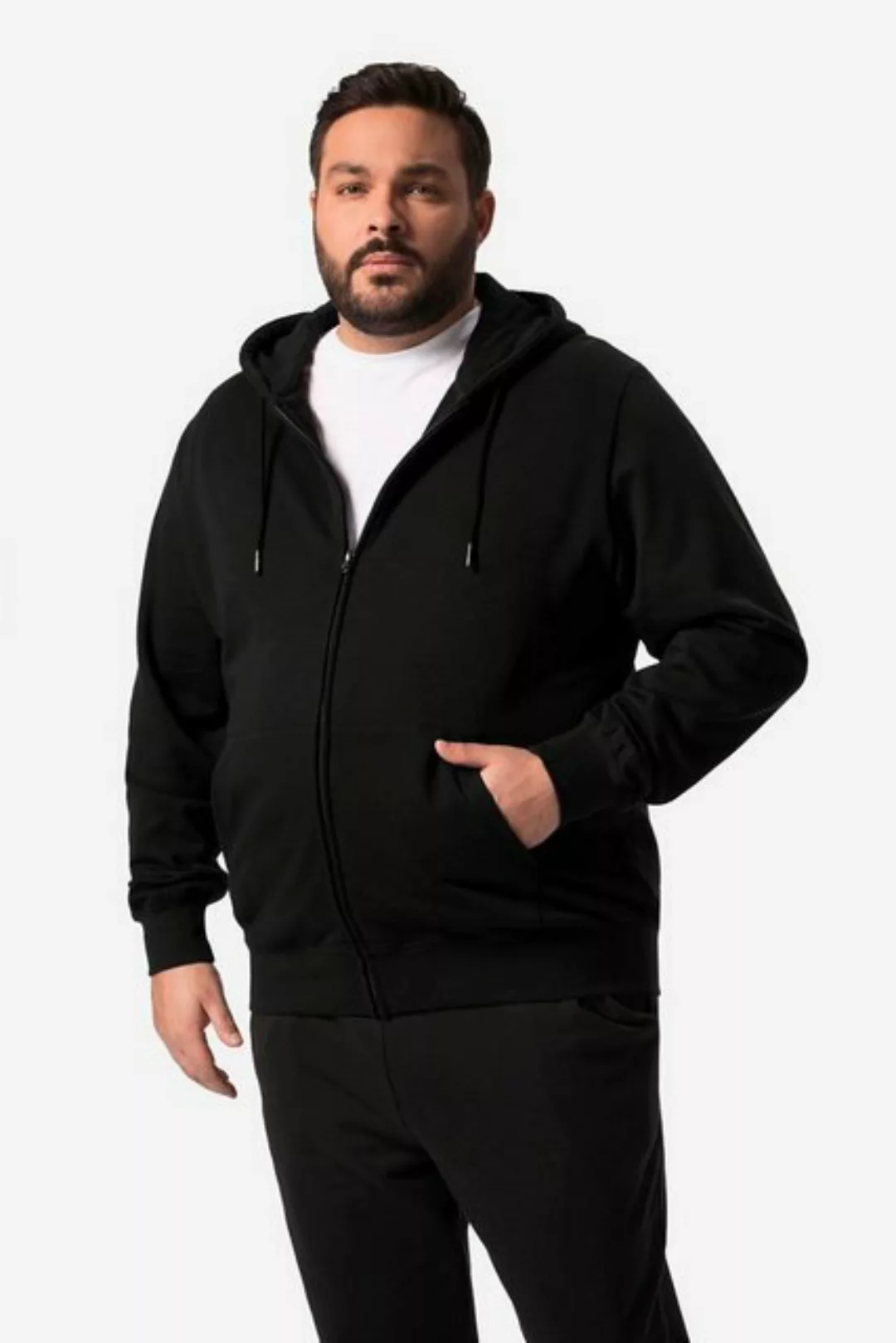 Men Plus Sweatshirt Men+ Hoodiejacke Kapuze Kängurutasche bis 84/86 günstig online kaufen