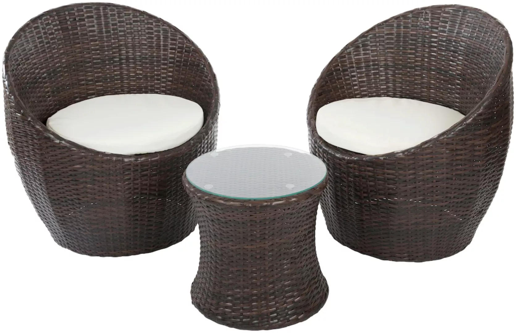 my Flair Gartenlounge-Set, (3 tlg.), 2 Stühle, 1 Tisch günstig online kaufen