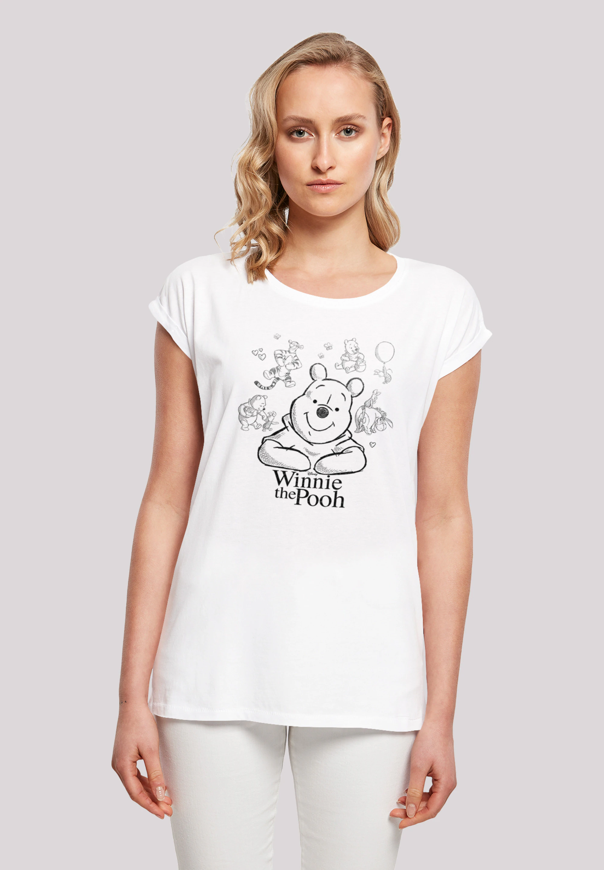 F4NT4STIC T-Shirt "Winnie Puuh Der Bär Collage Sketch", Print günstig online kaufen