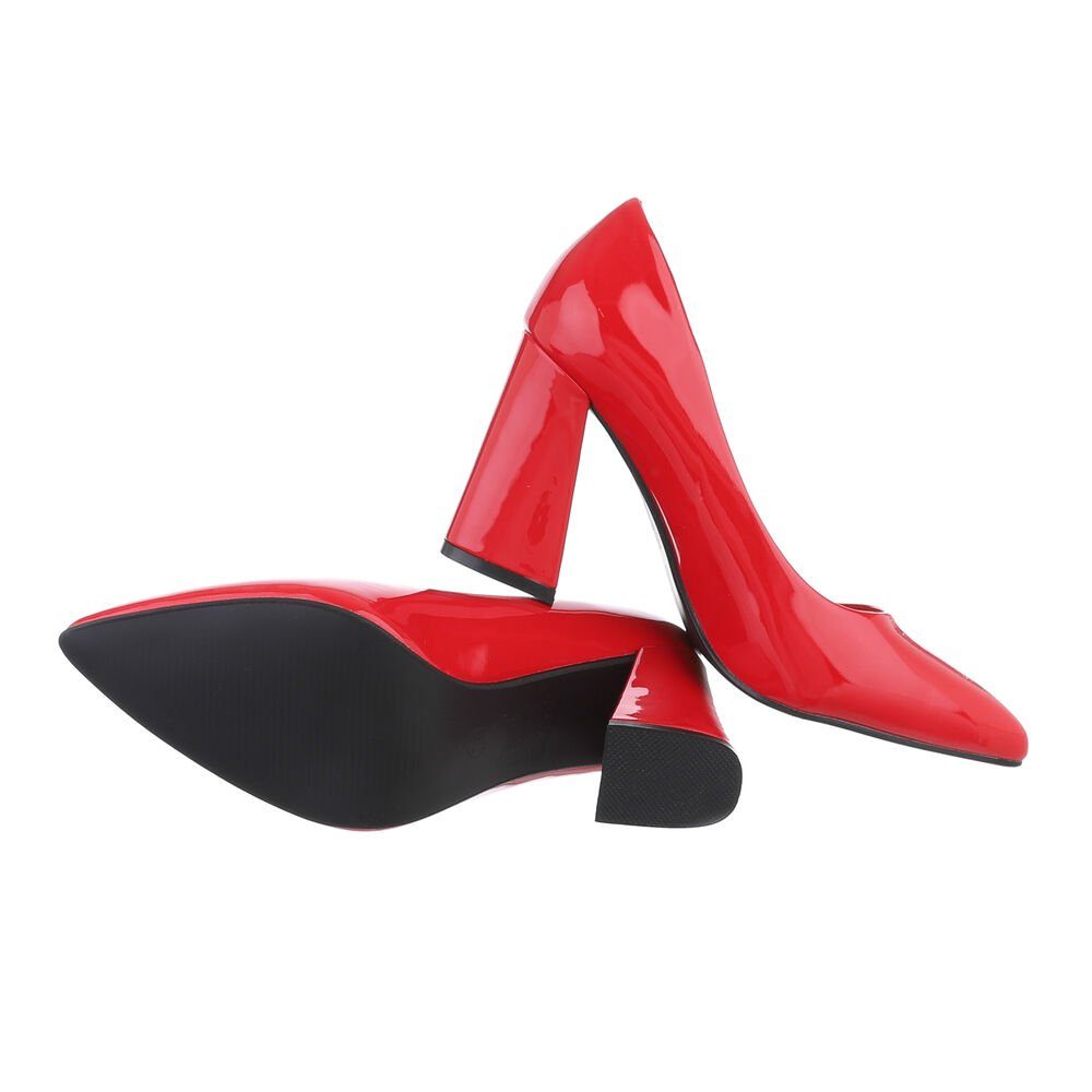 Ital-Design Damen Abendschuhe Elegant High-Heel-Pumps Blockabsatz günstig online kaufen