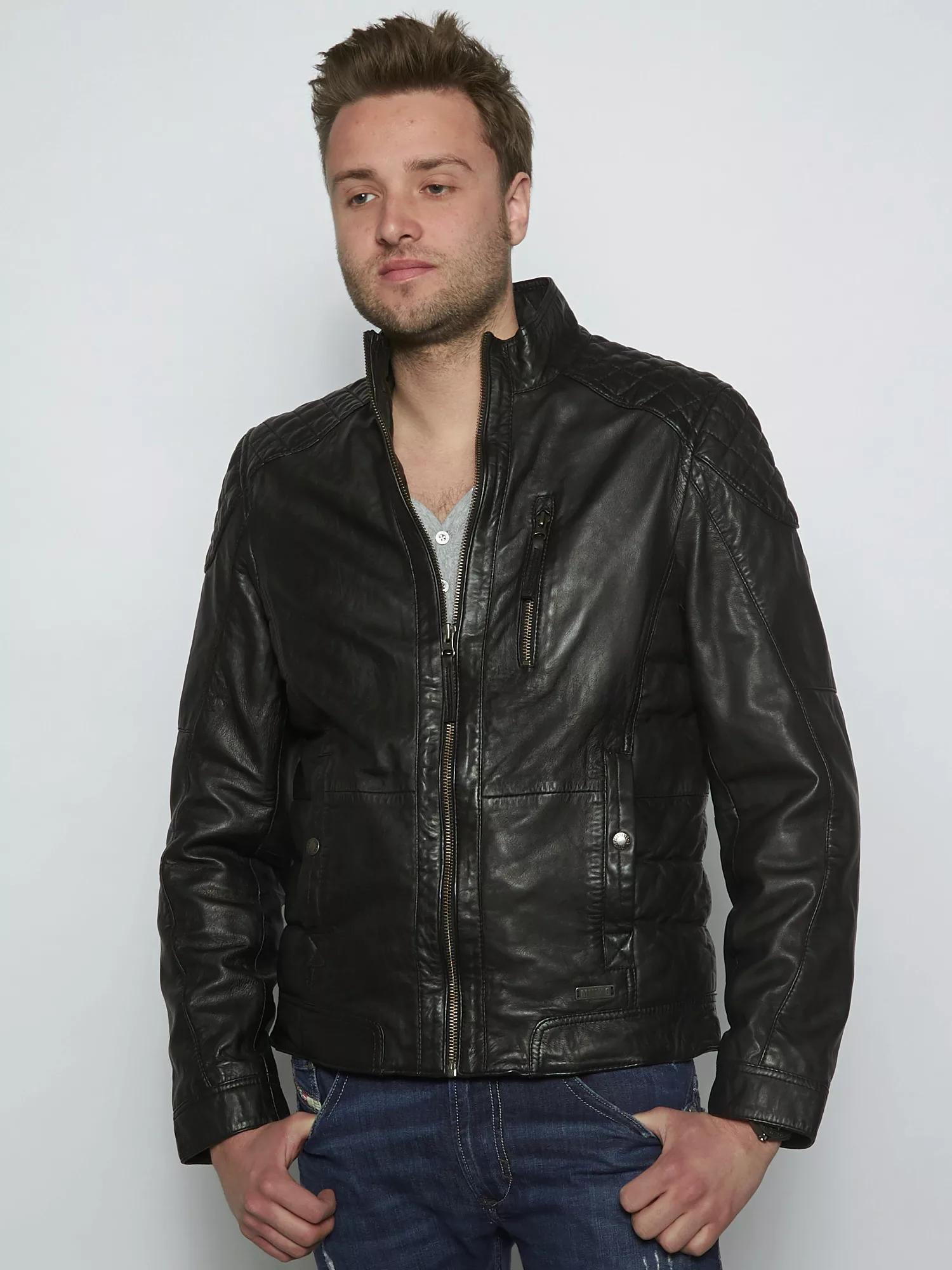 MUSTANG Lederjacke "Terence" günstig online kaufen