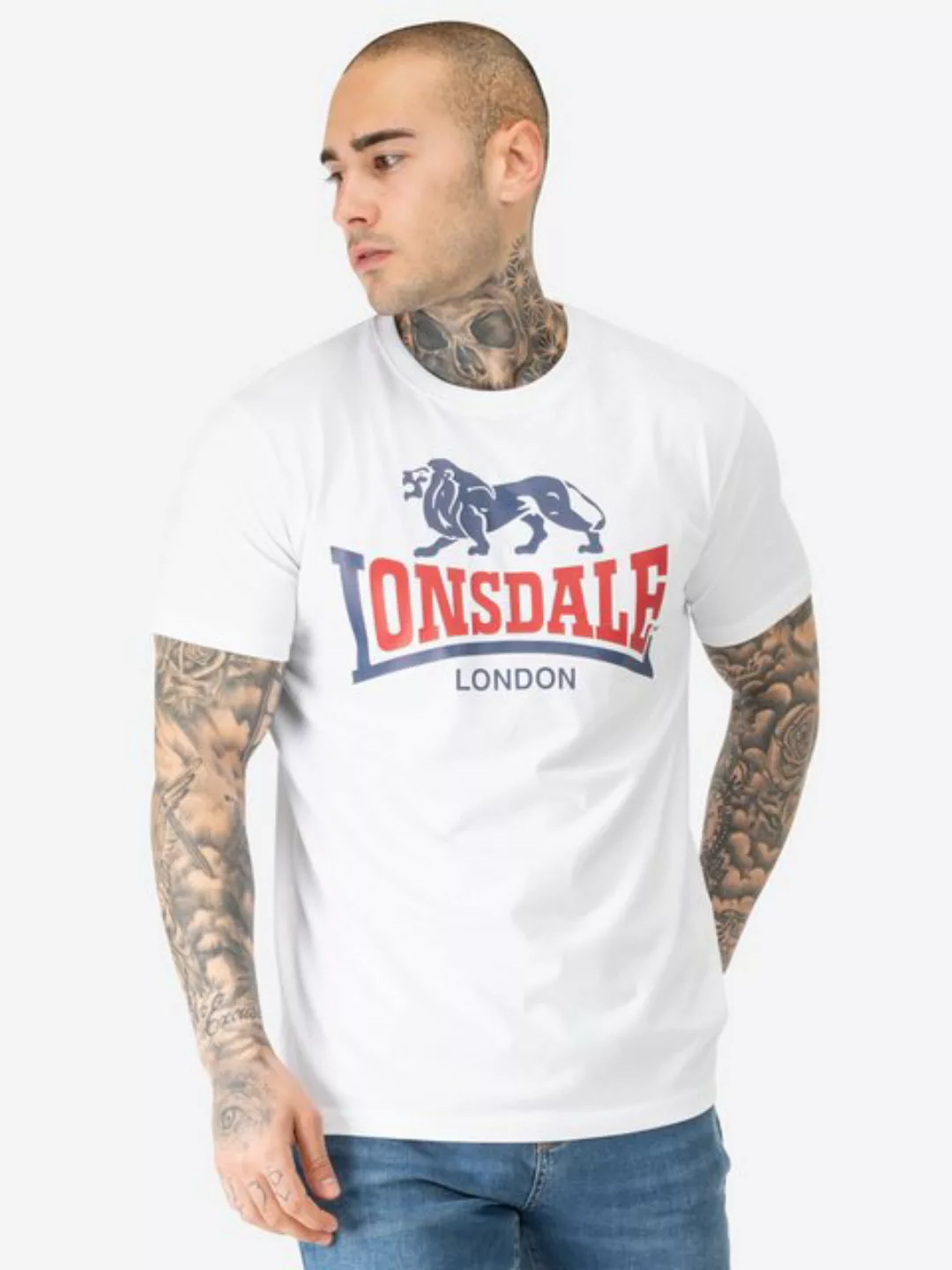 Lonsdale T-Shirt Lonsdale Herren T-Shirt Lion Two Tone günstig online kaufen