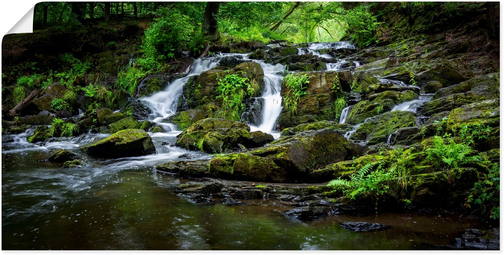 Artland Wandbild »Wasserfall Panorama«, Wasserfallbilder, (1 St.), als Lein günstig online kaufen