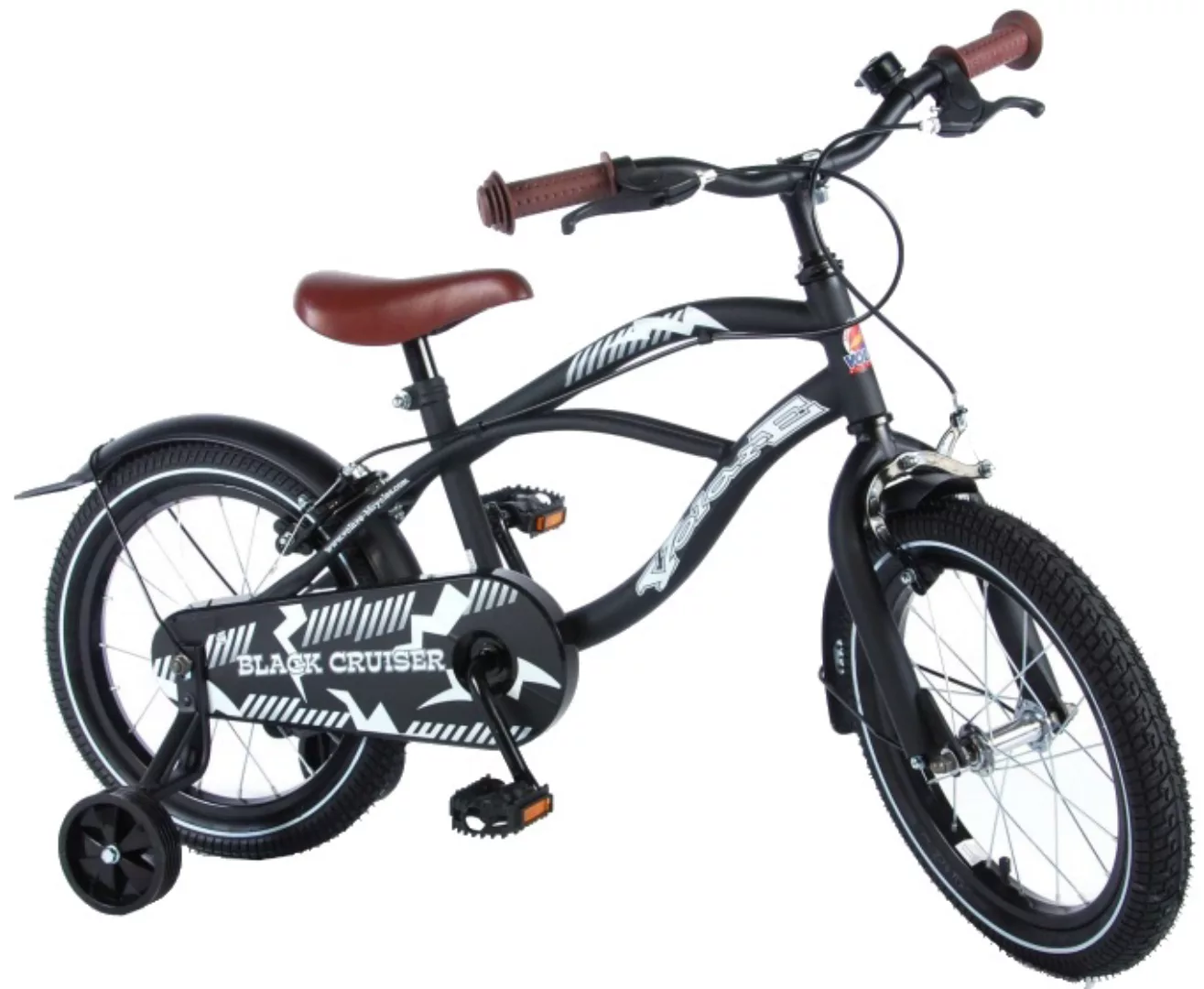 Black Cruiser 16 Zoll 25,4 Cm Jungen Felgenbremse Mattschwarz günstig online kaufen