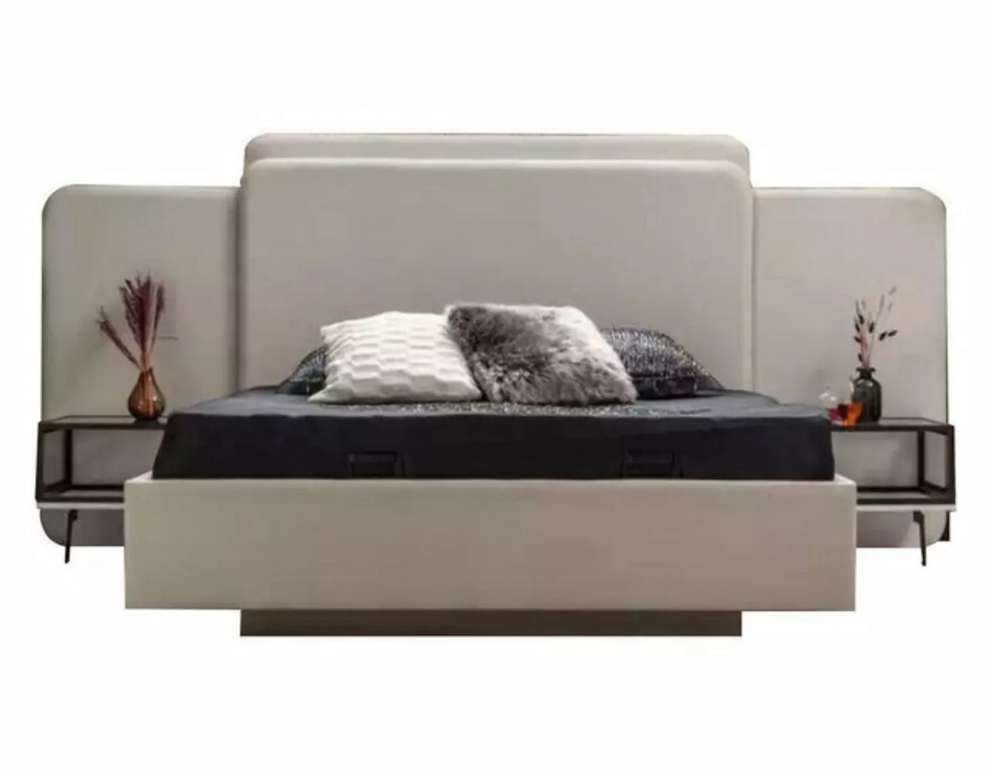 Xlmoebel Bett Elegantes Schlafzimmerbett Designer-Möbel Weiß Doppelbett Sch günstig online kaufen