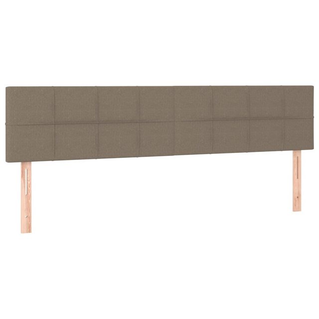 vidaXL Bett, Kopfteile 2 Stk. Taupe 90x5x78/88 cm Stoff günstig online kaufen