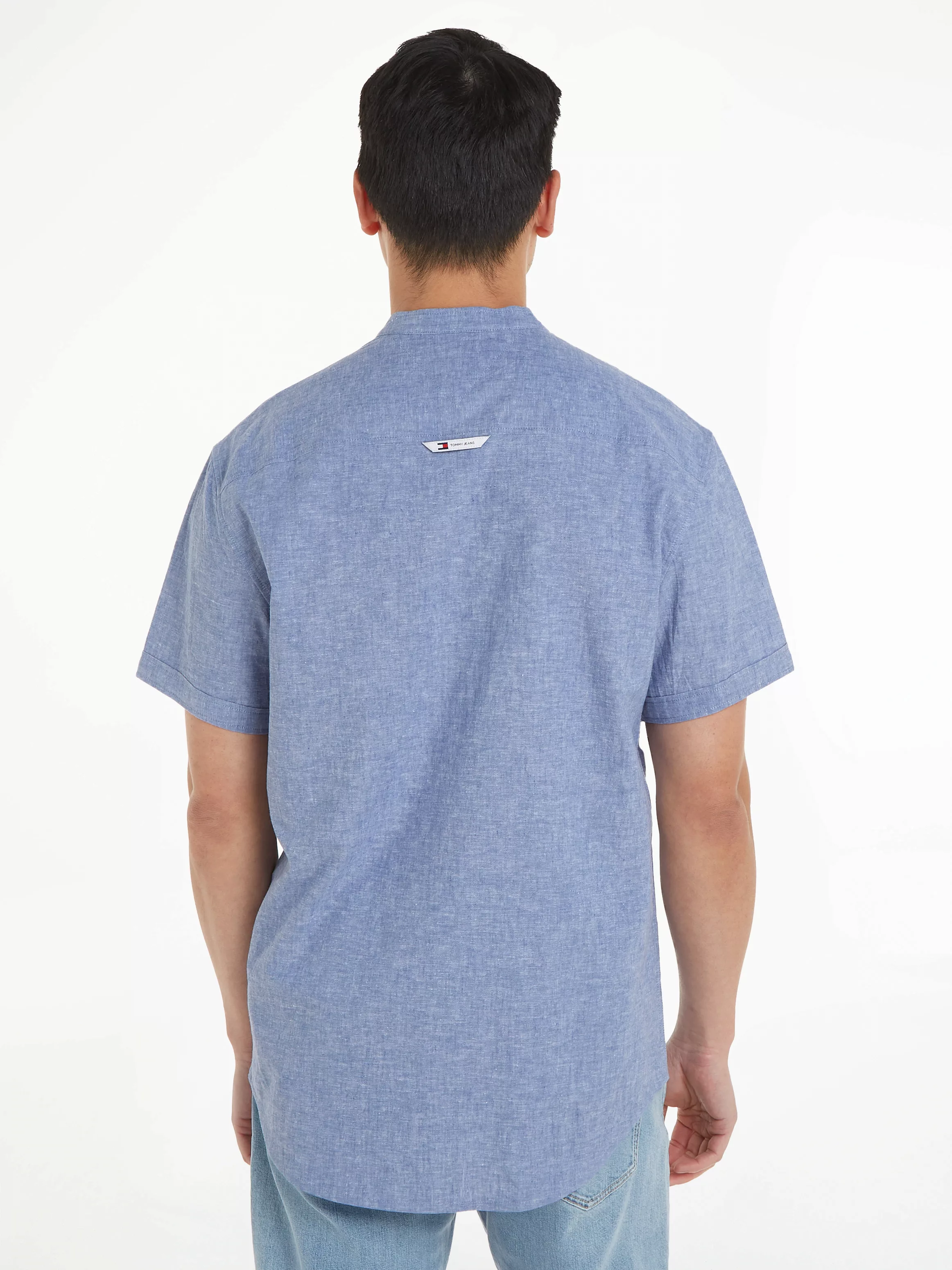 Tommy Jeans Kurzarmhemd "TJM REG MAO LINEN BLEND SS SHIRT" günstig online kaufen