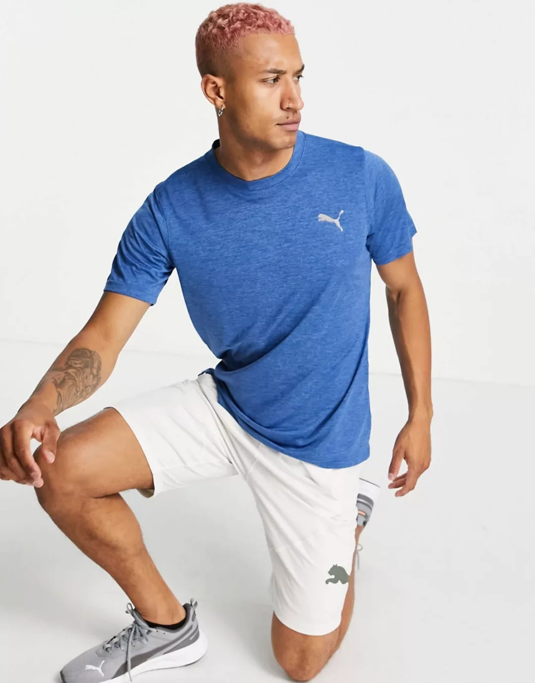 PUMA Training – Fav Blaster – T-Shirt in Blau günstig online kaufen