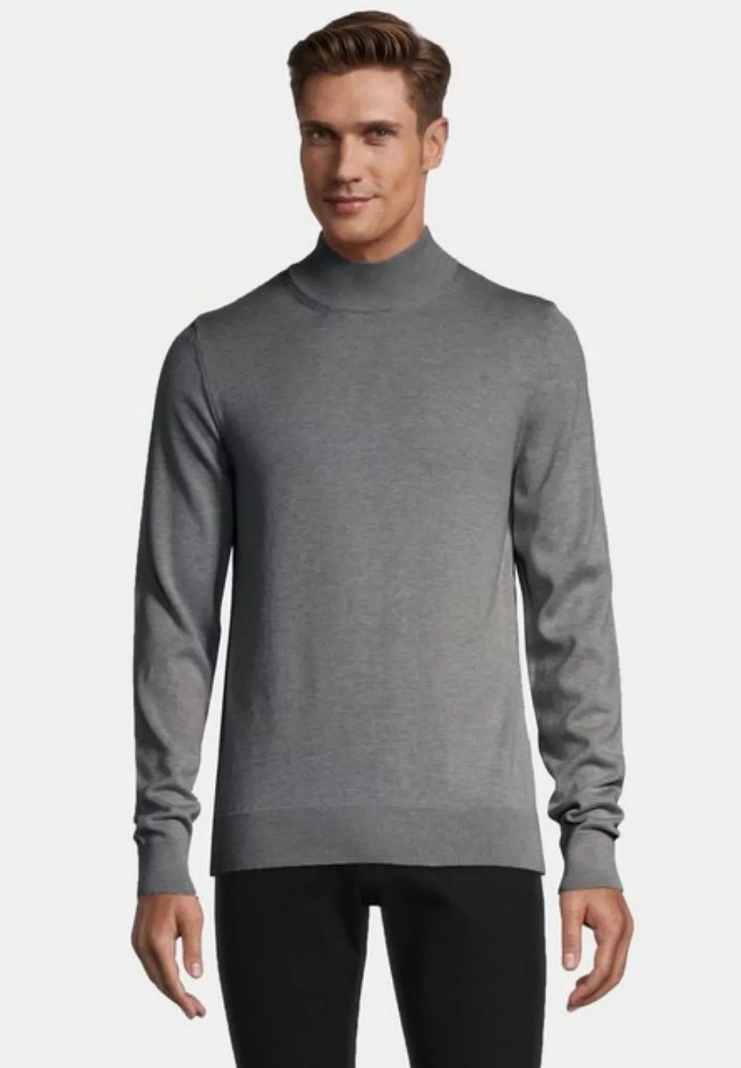 SteffenKlein Stehkragenpullover Mit geripptem Turtleneck günstig online kaufen