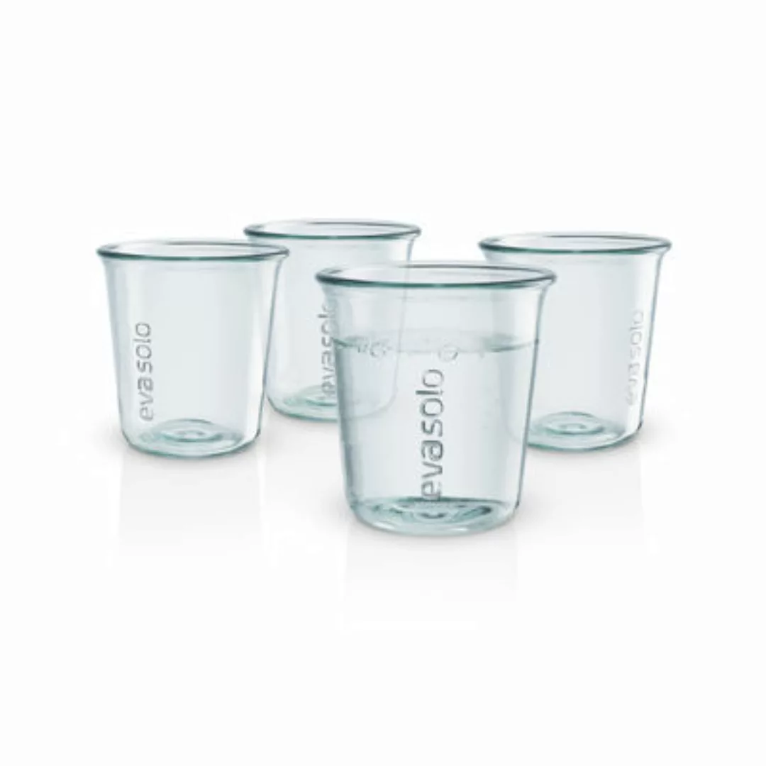 Glas Recycled glas transparent / 4er Set - 25 cl / Recycling-Glas - - Eva S günstig online kaufen