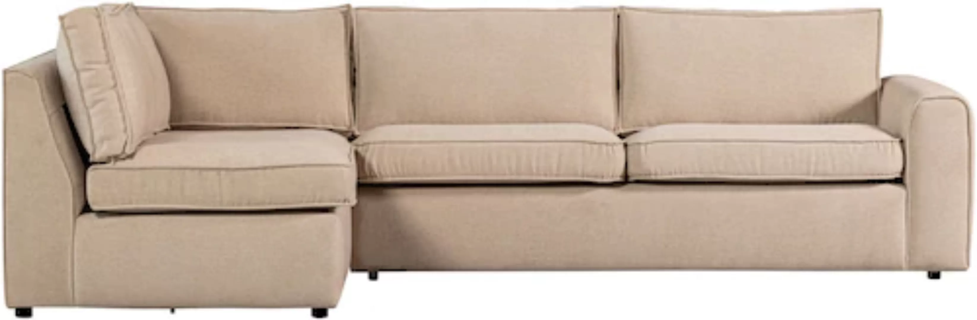 WOOOD Ecksofa Ecksofa Freek rechts - Stoff Beige, freistellbar günstig online kaufen