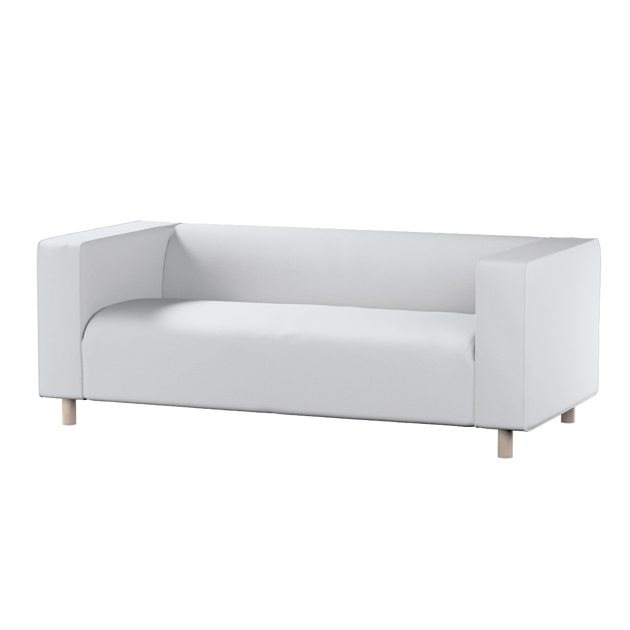 Bezug für Klippan 2-Sitzer Sofa, weiß, Sofahusse, Klippan 2-Sitzer, Bouclé günstig online kaufen