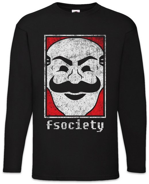 Urban Backwoods Langarmshirt Mr. Fsociety Logo Langarm T-Shirt Symbol Robot günstig online kaufen