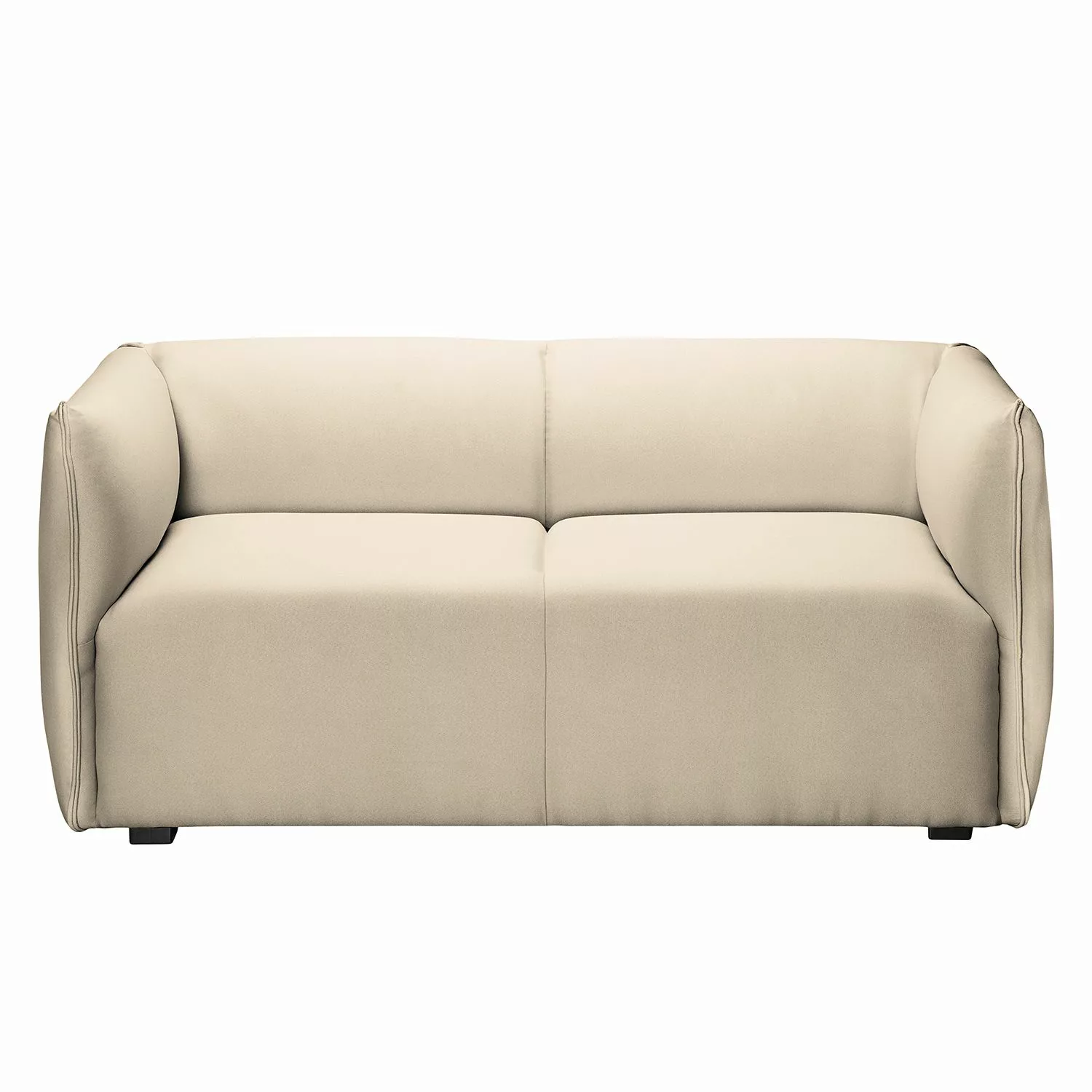 home24 Fredriks Sofa Grady I 2-Sitzer Ecru Webstoff 162x70x78 cm (BxHxT) Mo günstig online kaufen