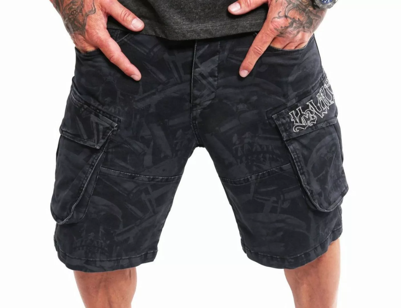 YAKUZA Cargoshorts Armory Allover günstig online kaufen