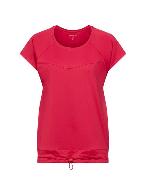 esprit sports T-Shirt Recycelt: Active T-Shirt mit Kordelzug und E-DRY (1-t günstig online kaufen