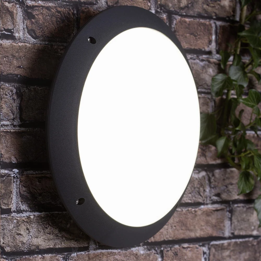 Brilliant LED-Außen Wand-/ Deckenlampe Medway Ø 31 cm Weiß günstig online kaufen