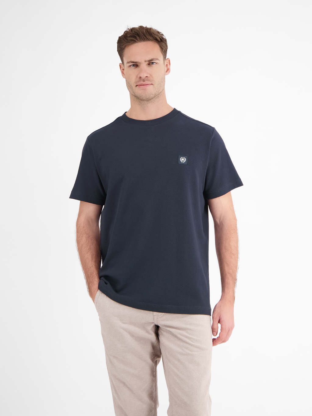 LERROS T-Shirt "LERROS Herren T-Shirt in Waffel-Piqué" günstig online kaufen