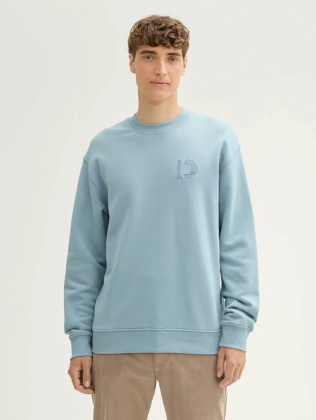 TOM TAILOR Denim Sweatshirt Pullover mit Rundhalsausschnitt günstig online kaufen