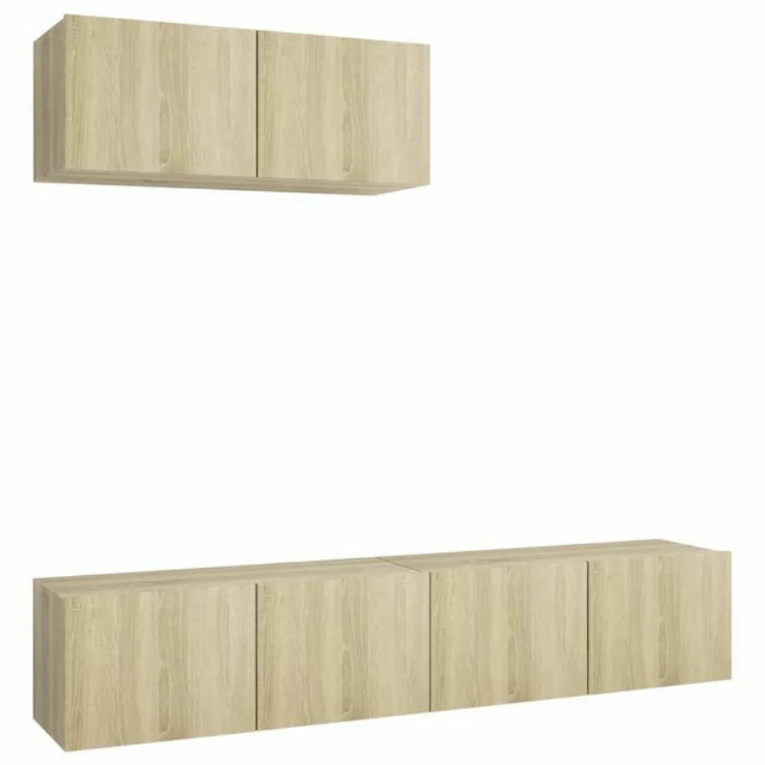 vidaXL TV-Schrank TV-Schränke 3 Stk Sonoma Eiche Spanplatte Lowboard Lowboa günstig online kaufen