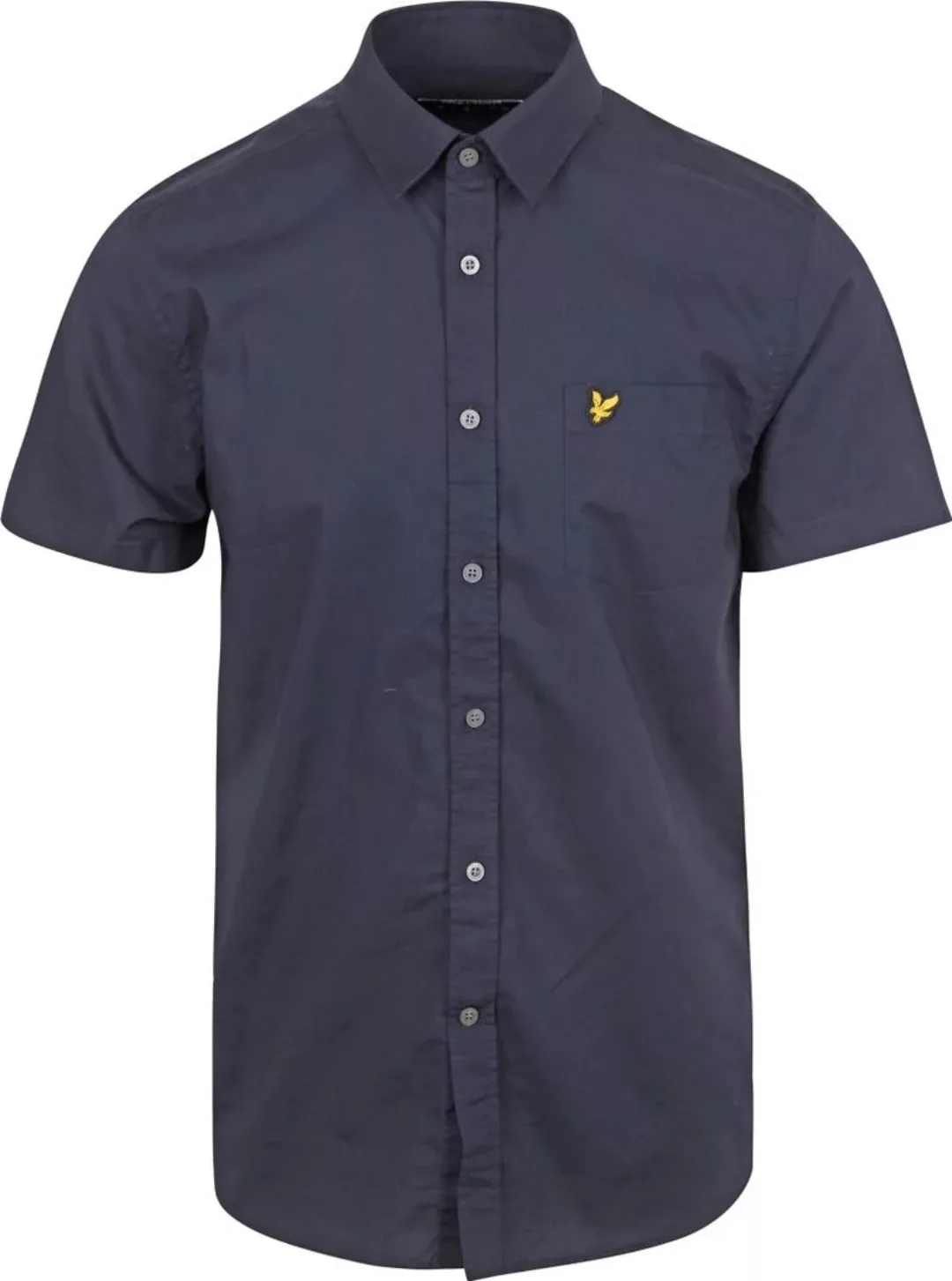 Lyle and Scott Short Sleeves Hemd Poplin Navy - Größe L günstig online kaufen