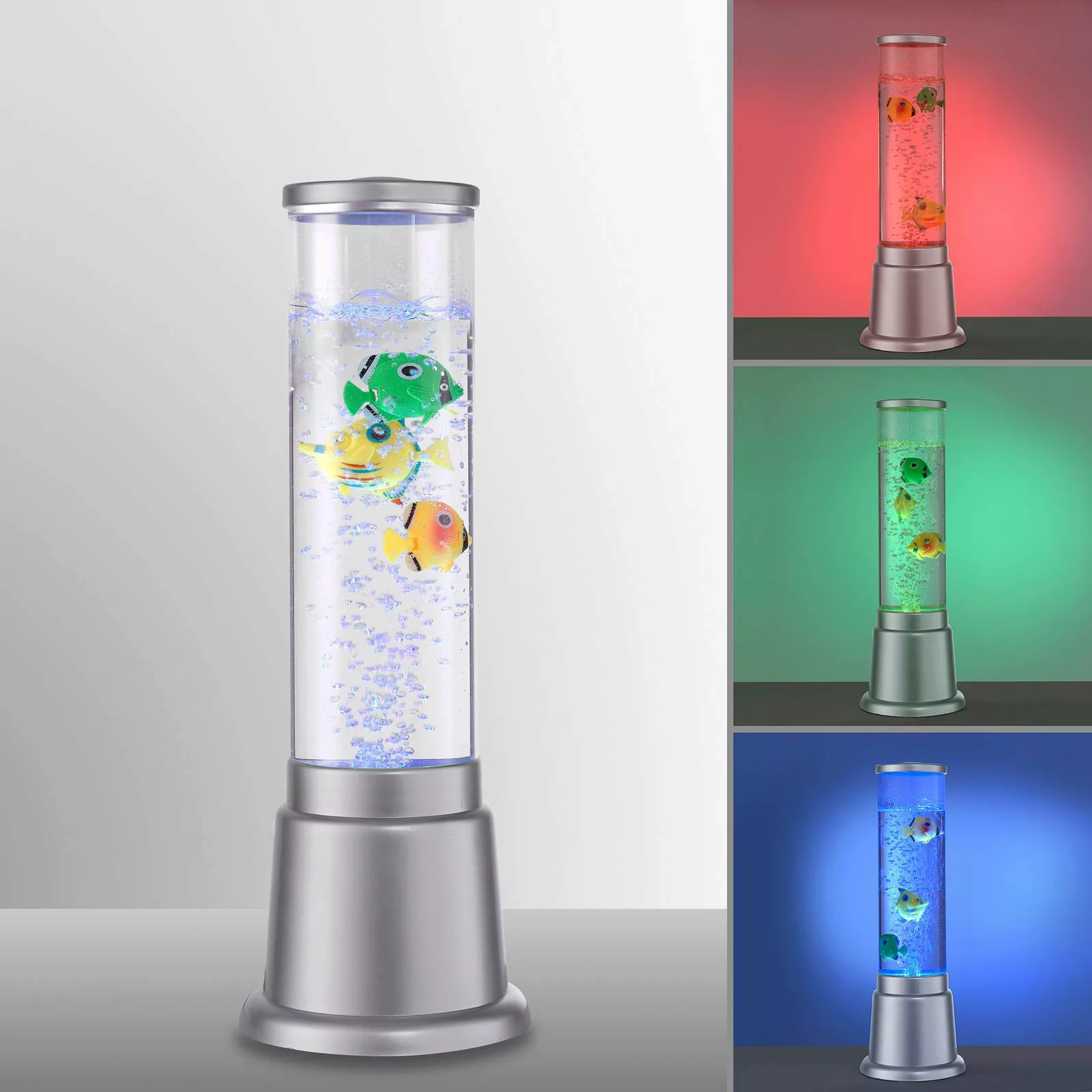 Wassersäule Ava mit LEDs und Fischen, Höhe 36cm günstig online kaufen