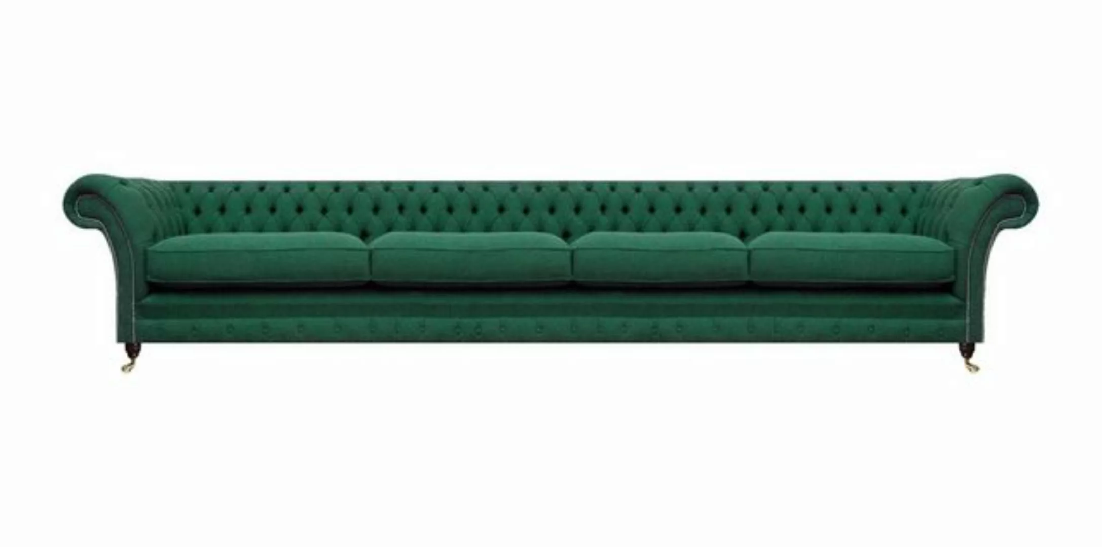 JVmoebel Chesterfield-Sofa Luxus Sofa Viersitzer Couch Grün Wohnzimmer Möbe günstig online kaufen