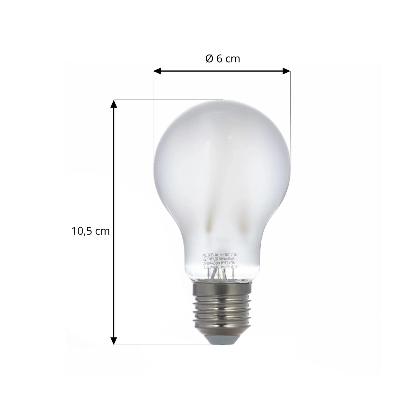 LUUMR Smart LED-Leuchtmittel matt E27 A60 7W Tuya WLAN CCT günstig online kaufen