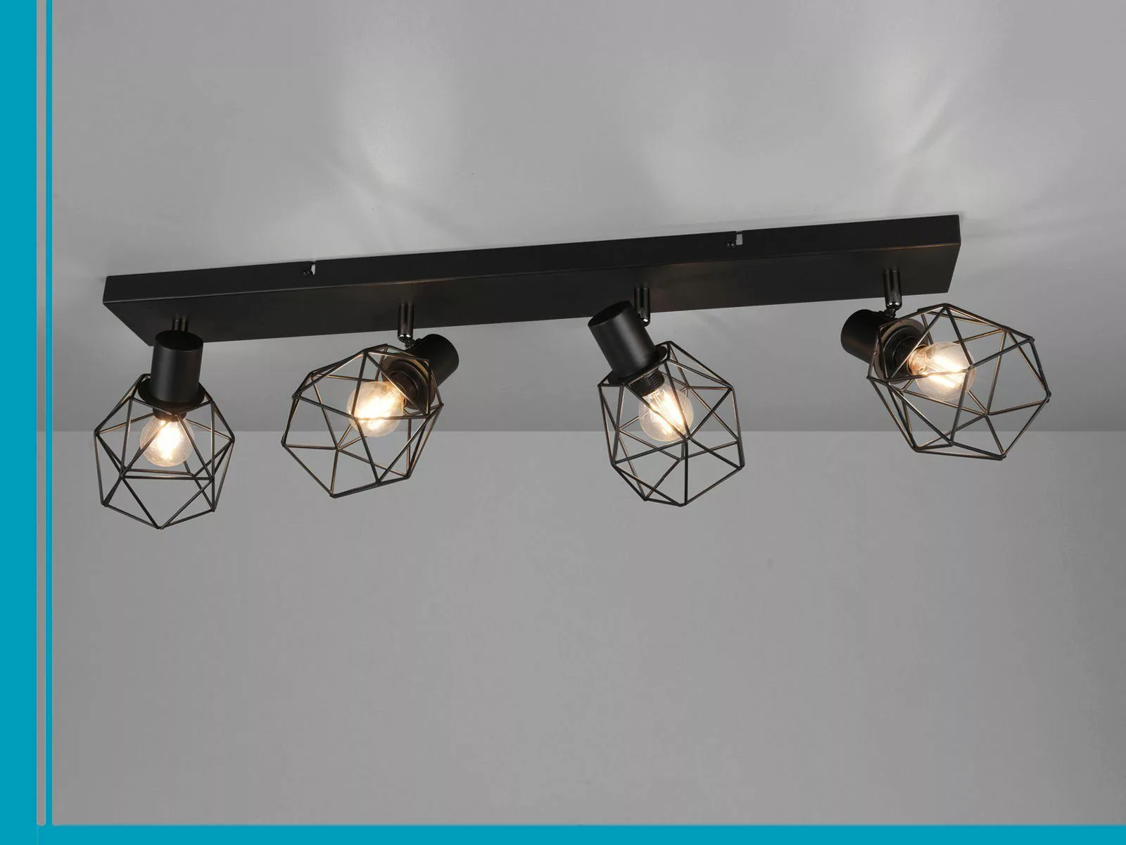 meineWunschleuchte Deckenspots, ohne Leuchtmittel, Decken-lampe Industrie-D günstig online kaufen