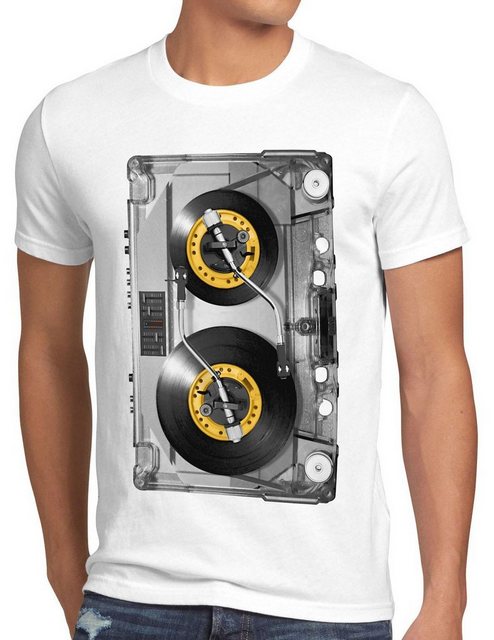 style3 T-Shirt DJ Tape mc musik disco 80er 90er retro kassette analog vinyl günstig online kaufen