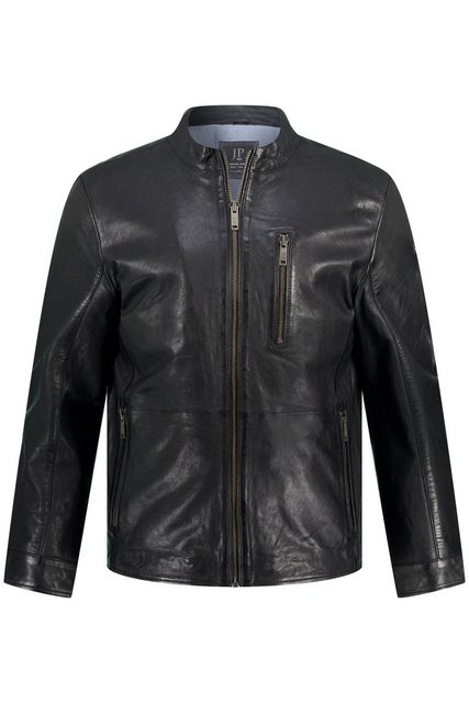 JP1880 Lederjacke Lederjacke Leder Bikerstyle Stehkragen Zipper günstig online kaufen