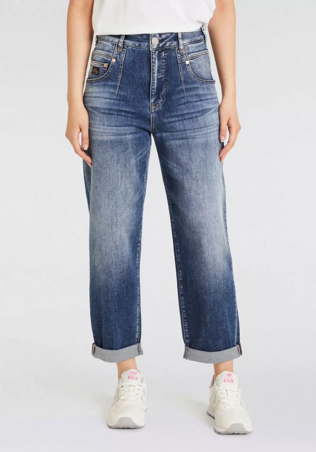 Herrlicher Straight-Jeans Brooke Recycled Denim Light krempelbar günstig online kaufen