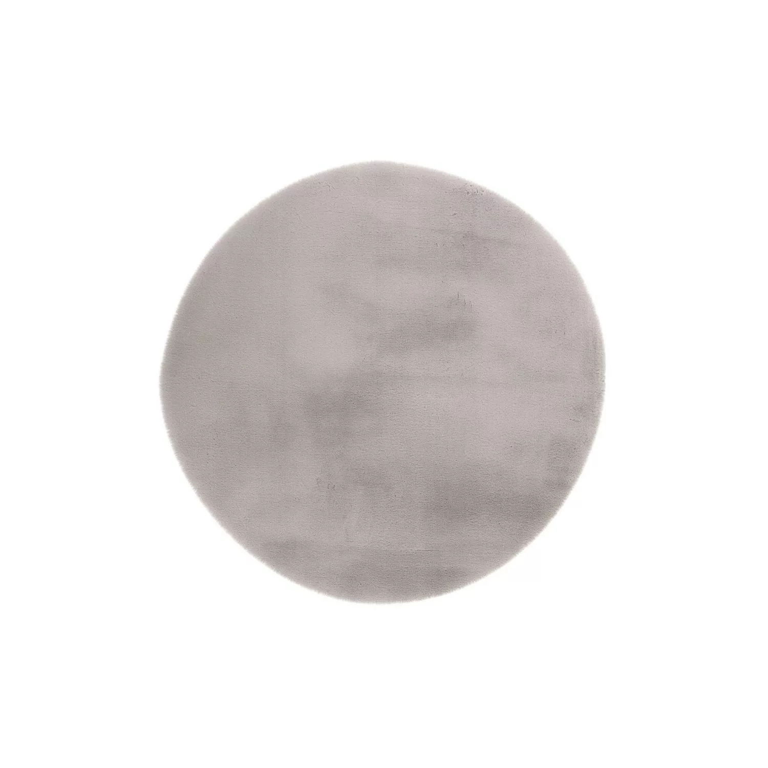 MeGusta Shaggy Hochflor Teppich Uni Silber Polyester (D) Ø 160 cm Catalina günstig online kaufen